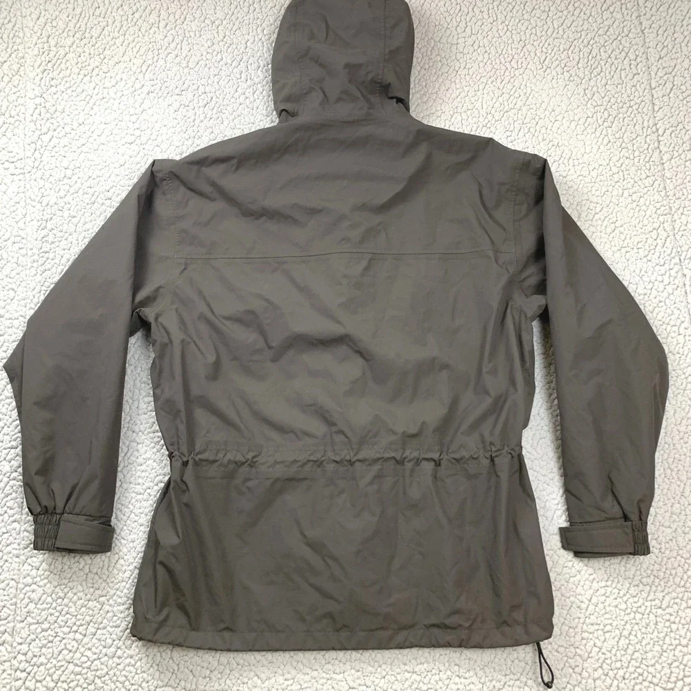 Cabela's Jacket Mens Medium Brown Nylon Mesh Lined Hooded Outdoor Utility 1054